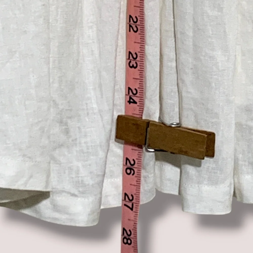 NWT MABLE ARIYA FRONT RIBBON TIED MINI Dress In OFF WHITE SZ L - Picture 12 of 16